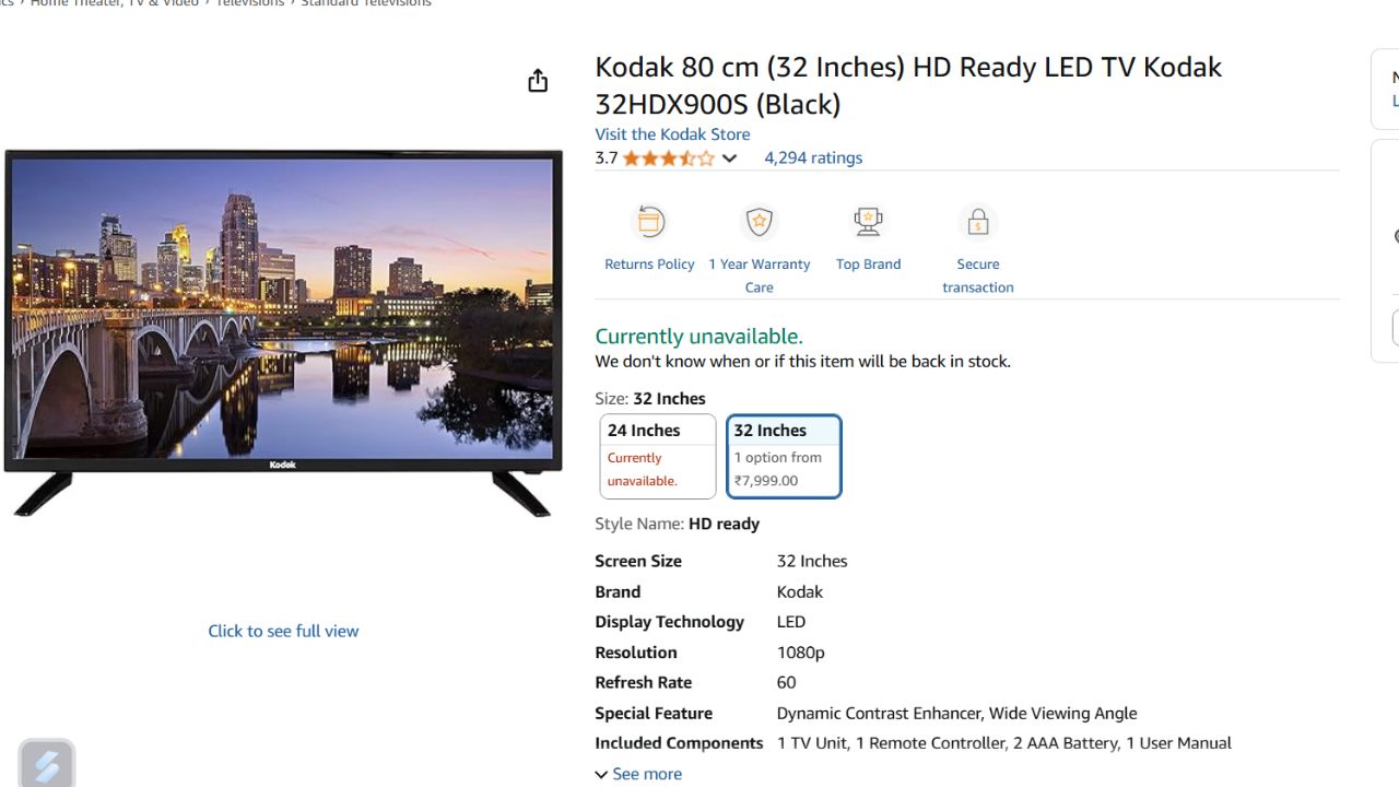 Amazon Prime Day Sale 2025 Best LED TV