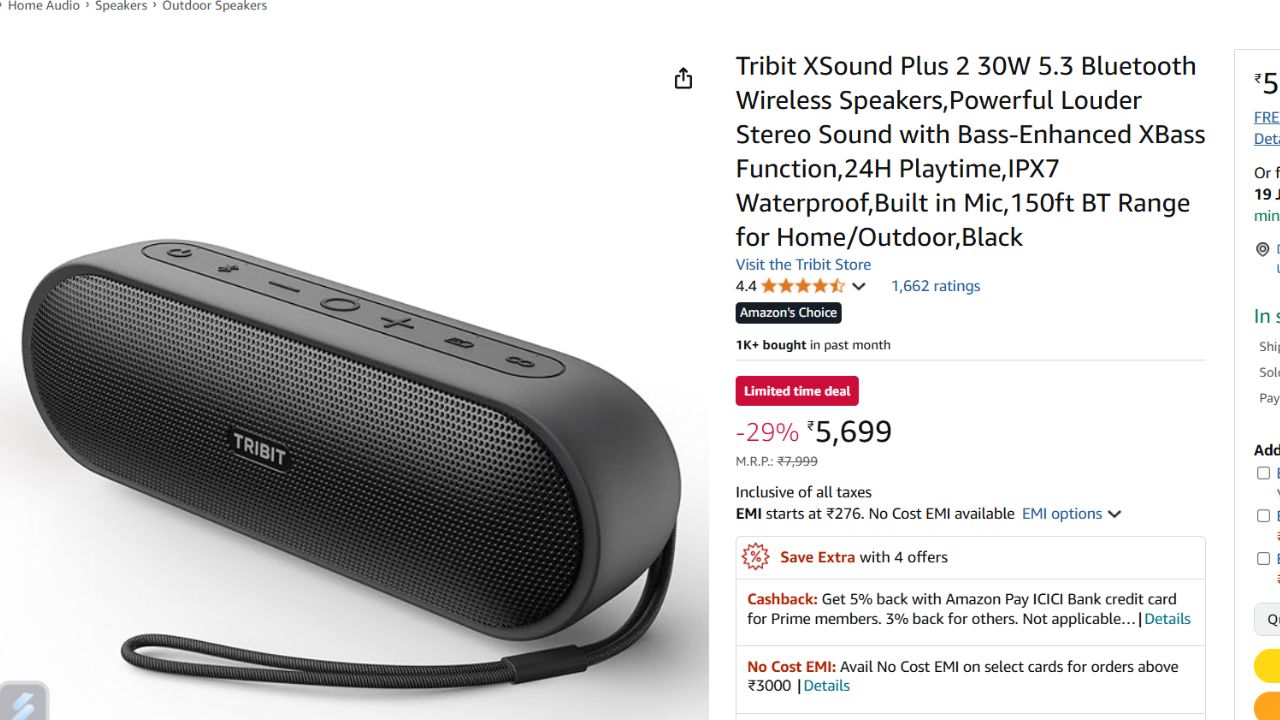 Best 5 Bluetooth Speakers Under 5000 Rupees