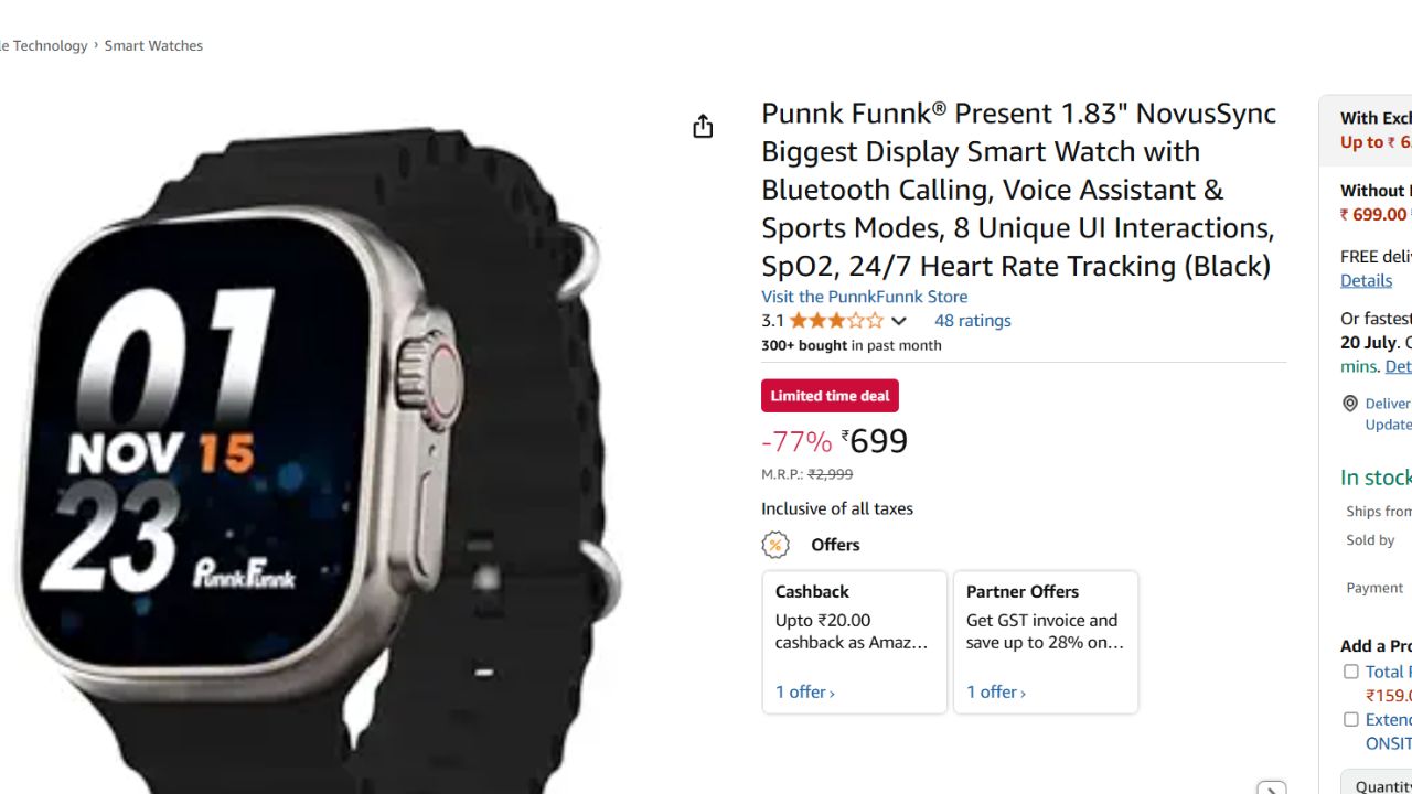 Best Smartwatch Under 1000 Rupees