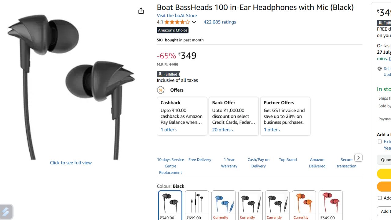 Earphones Under 500