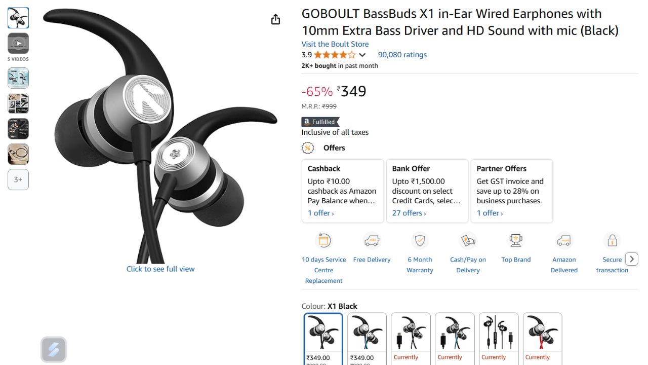 Earphones Under 500