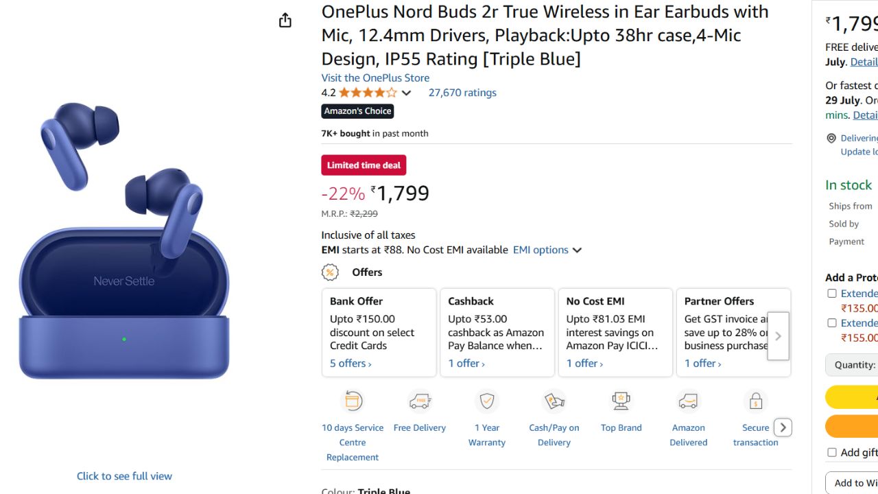 OnePlus Bluetooth Headphones