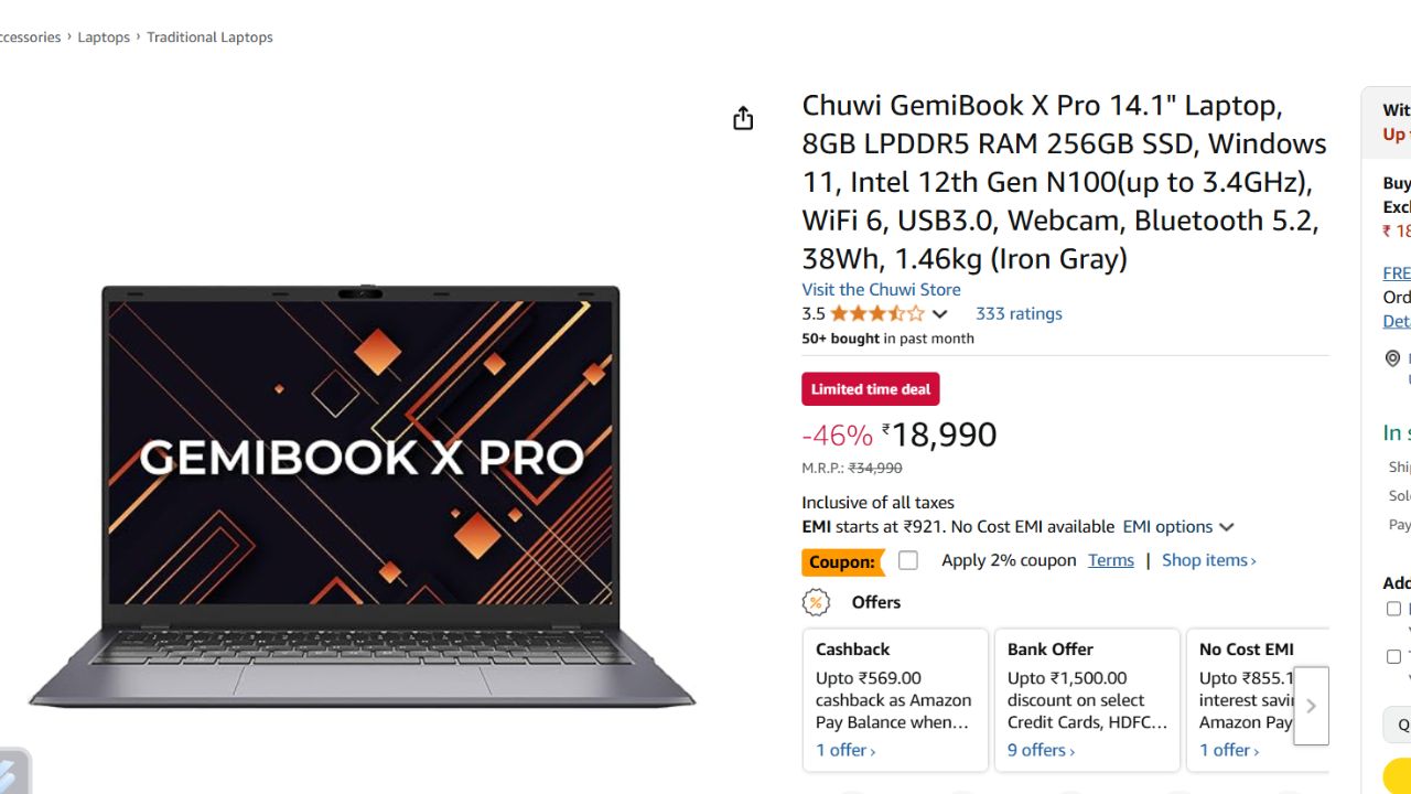 Top Laptop Under 20000 Rupees
