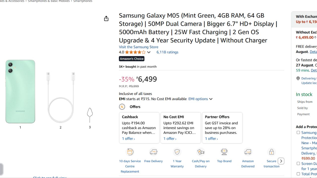 Best Smartphones Under Rupees 6500