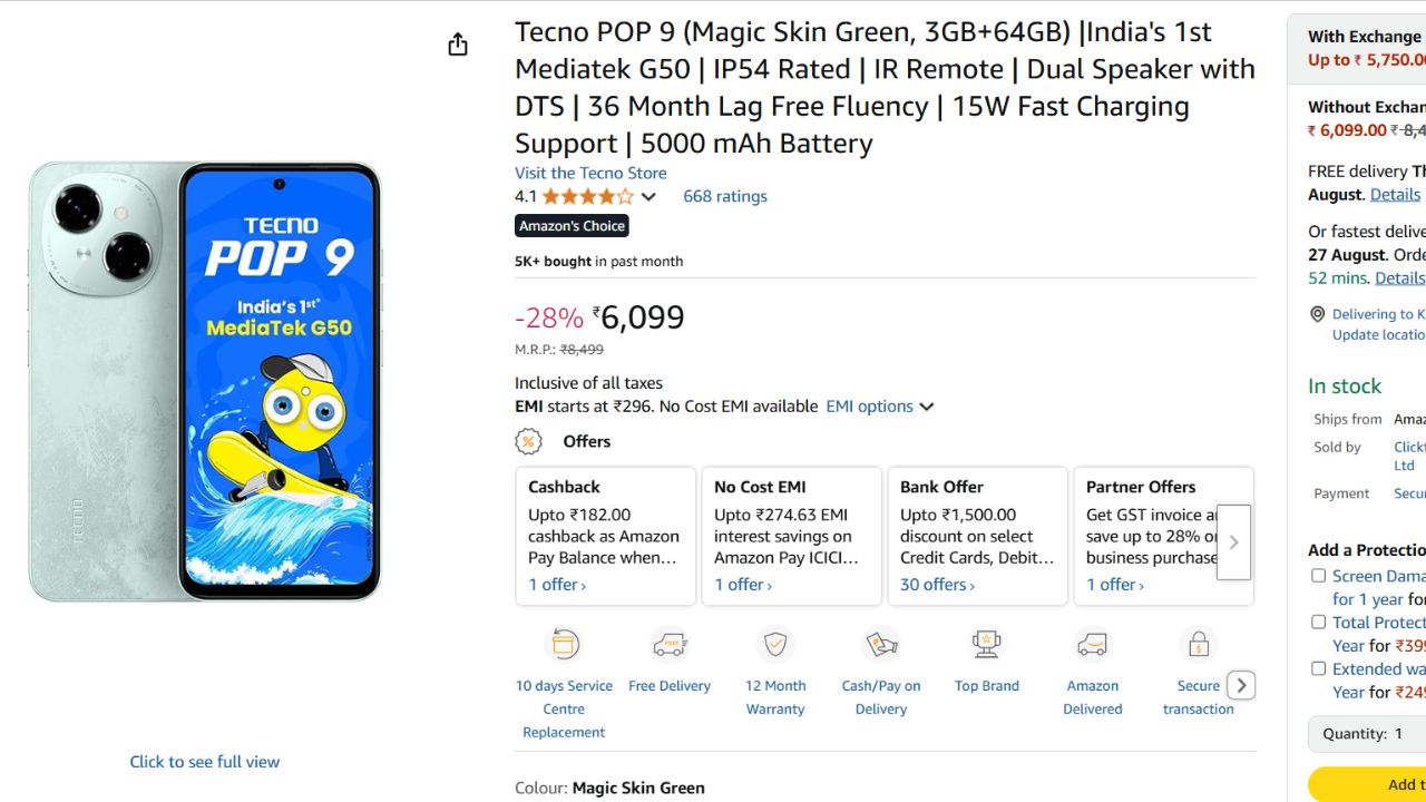 Best Smartphones Under Rupees 6500