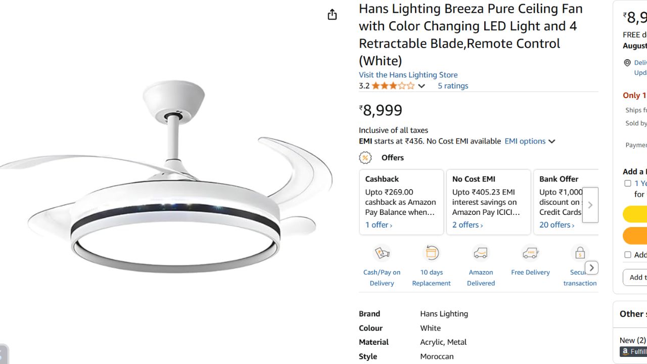 Ceiling Fans With Lighting