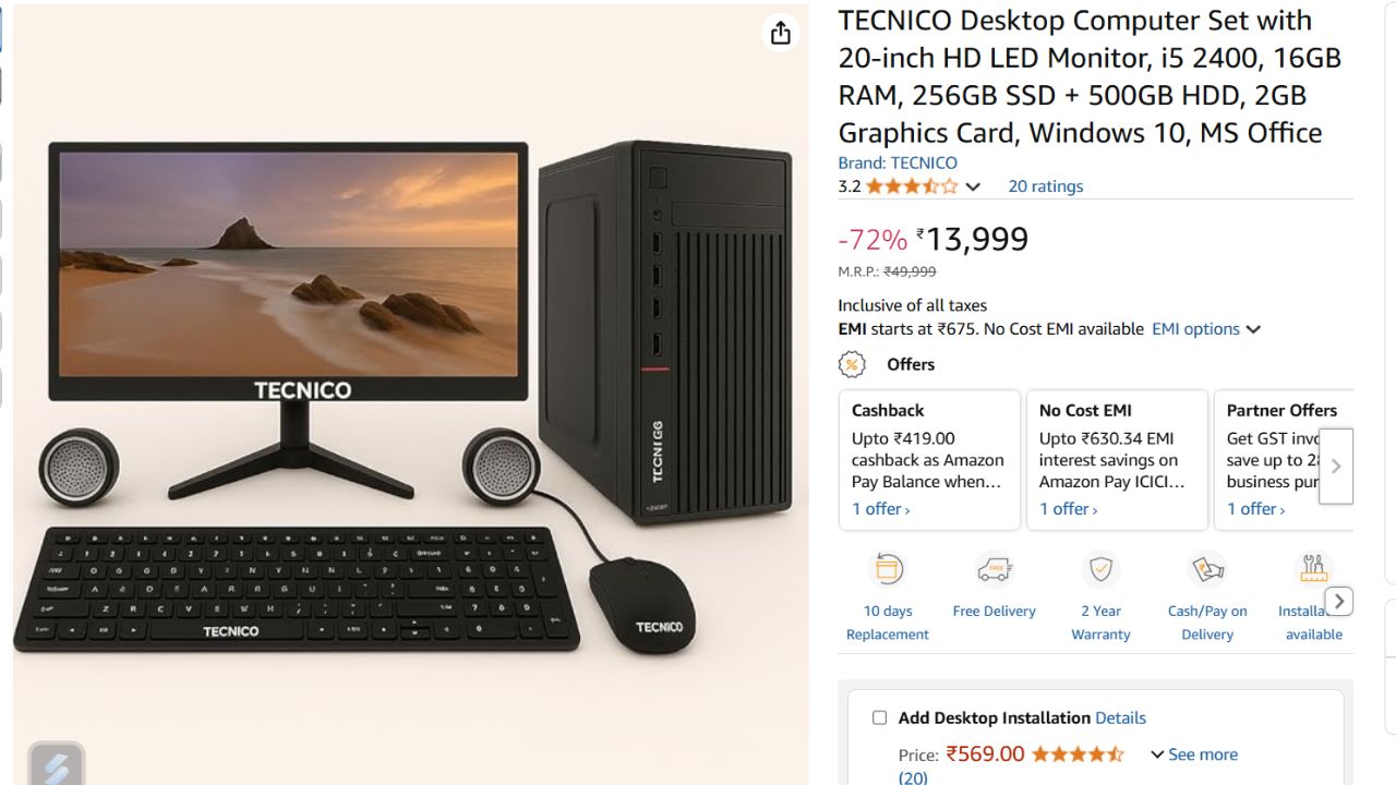 Computer Set Under 3