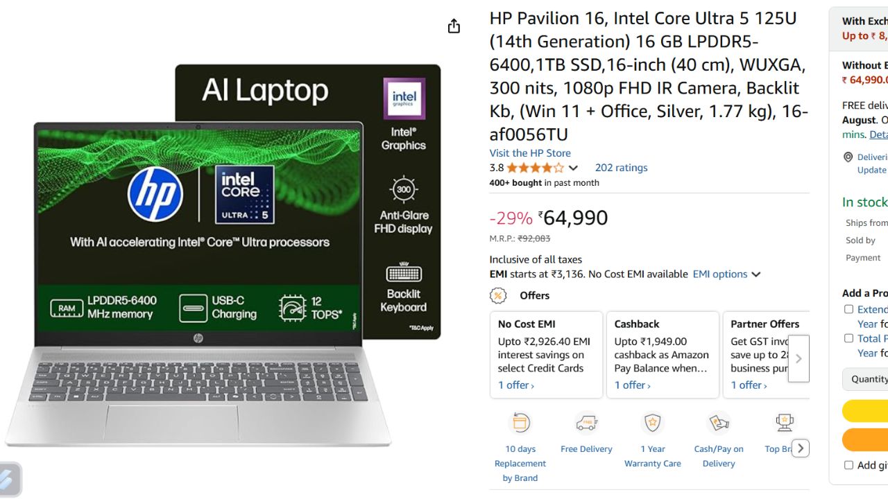 HP Pavilion Laptop Discount