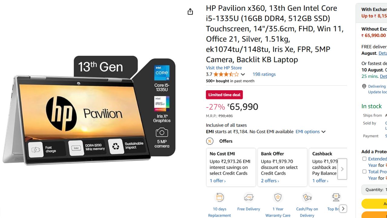 HP Pavilion Laptop Discount
