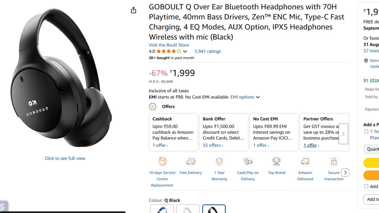 Headphones Under 2000