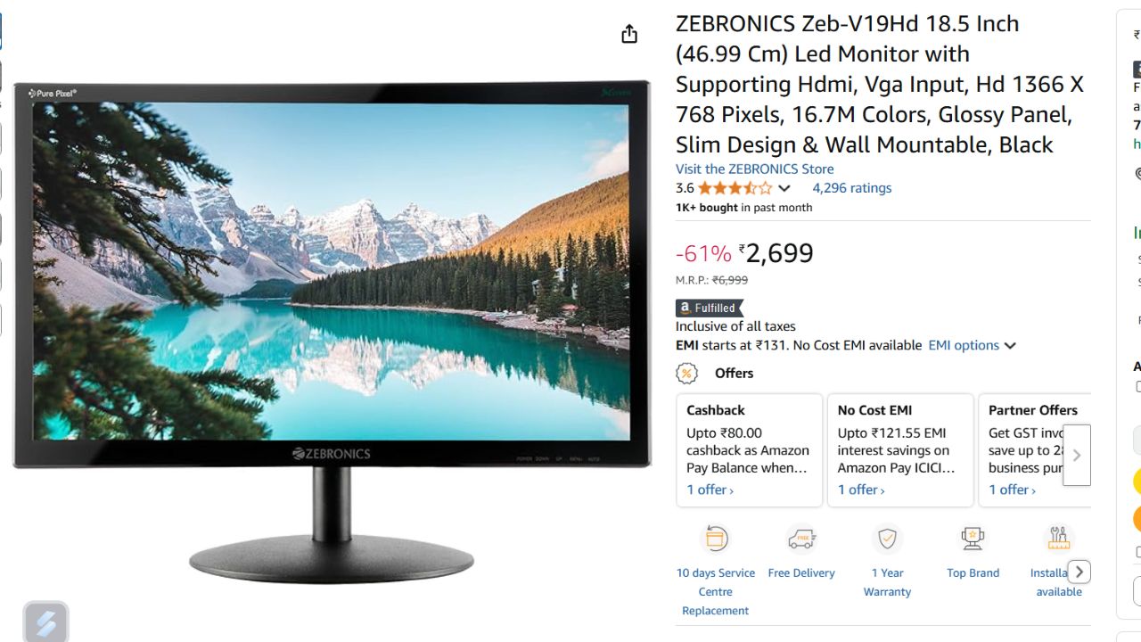 Monitor Under 5000