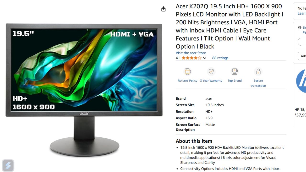 Monitor Under 5000