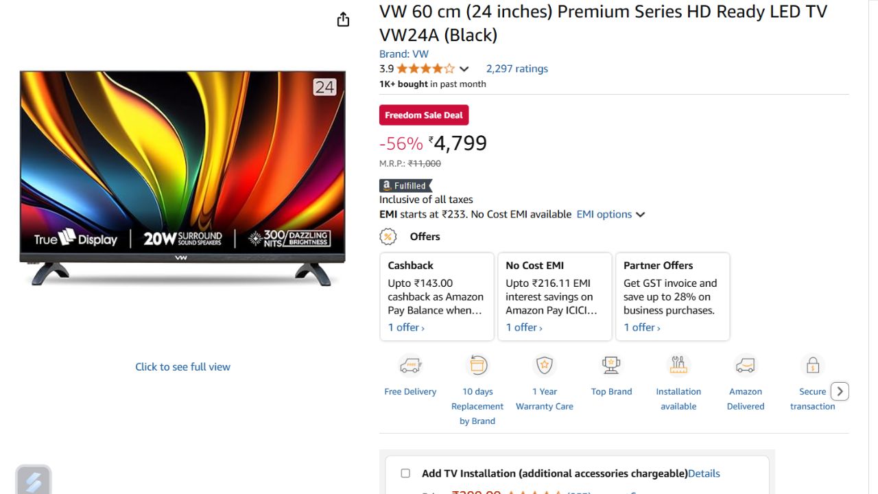 Smartphones And LED TV Under Rupees 6000