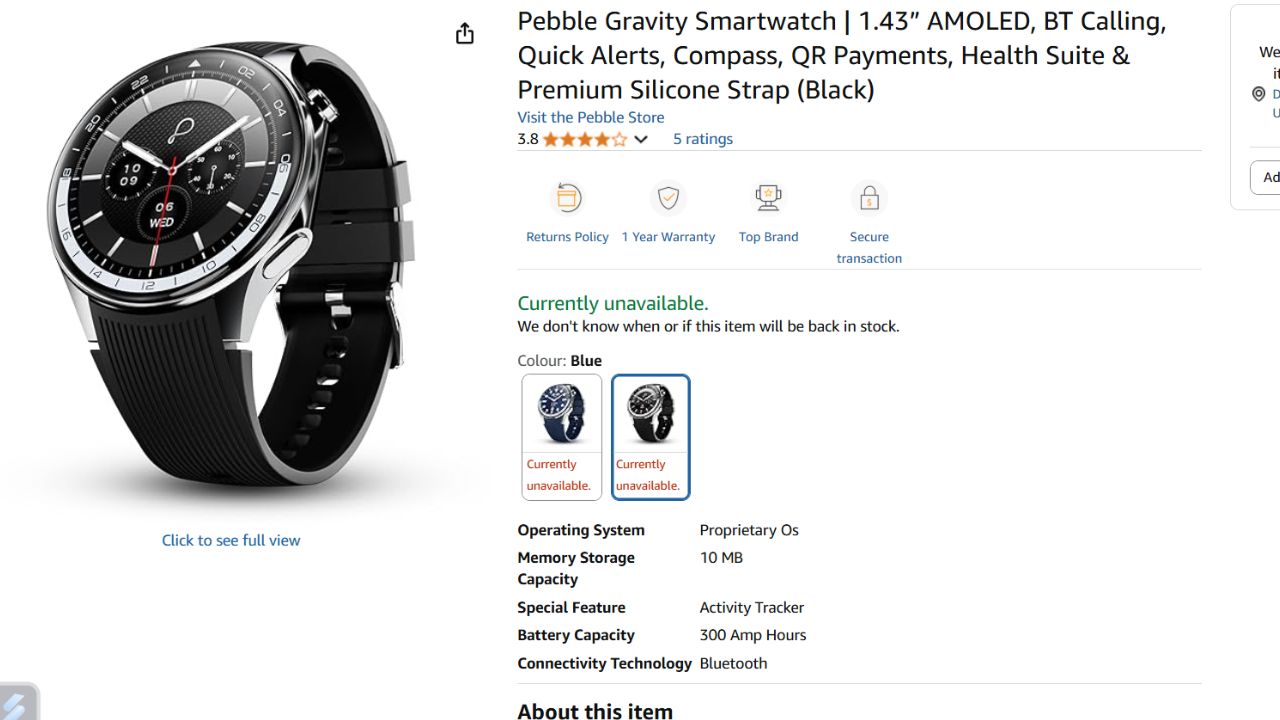 Smartwatch Under Rs 5000