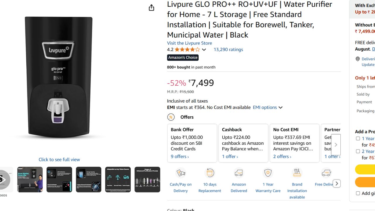 Water Purifier For Home