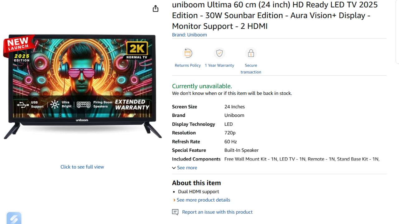 Best LED TV Rupees 5000
