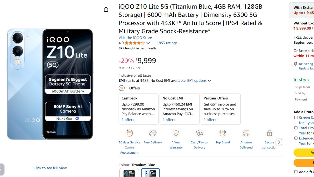 Best Mobile Phones Under ₹10000 in India