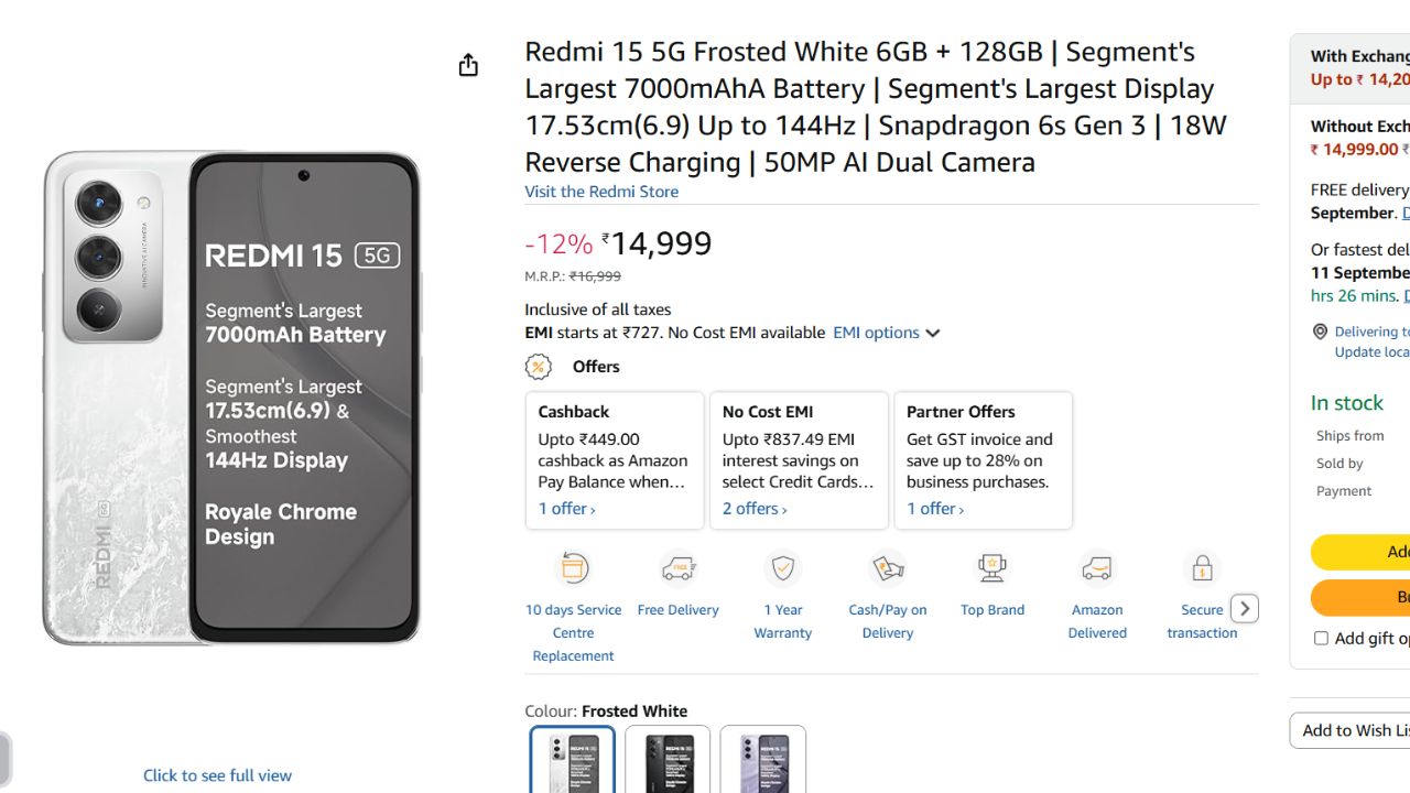 Best Mobile Phones Under ₹15,000 in India