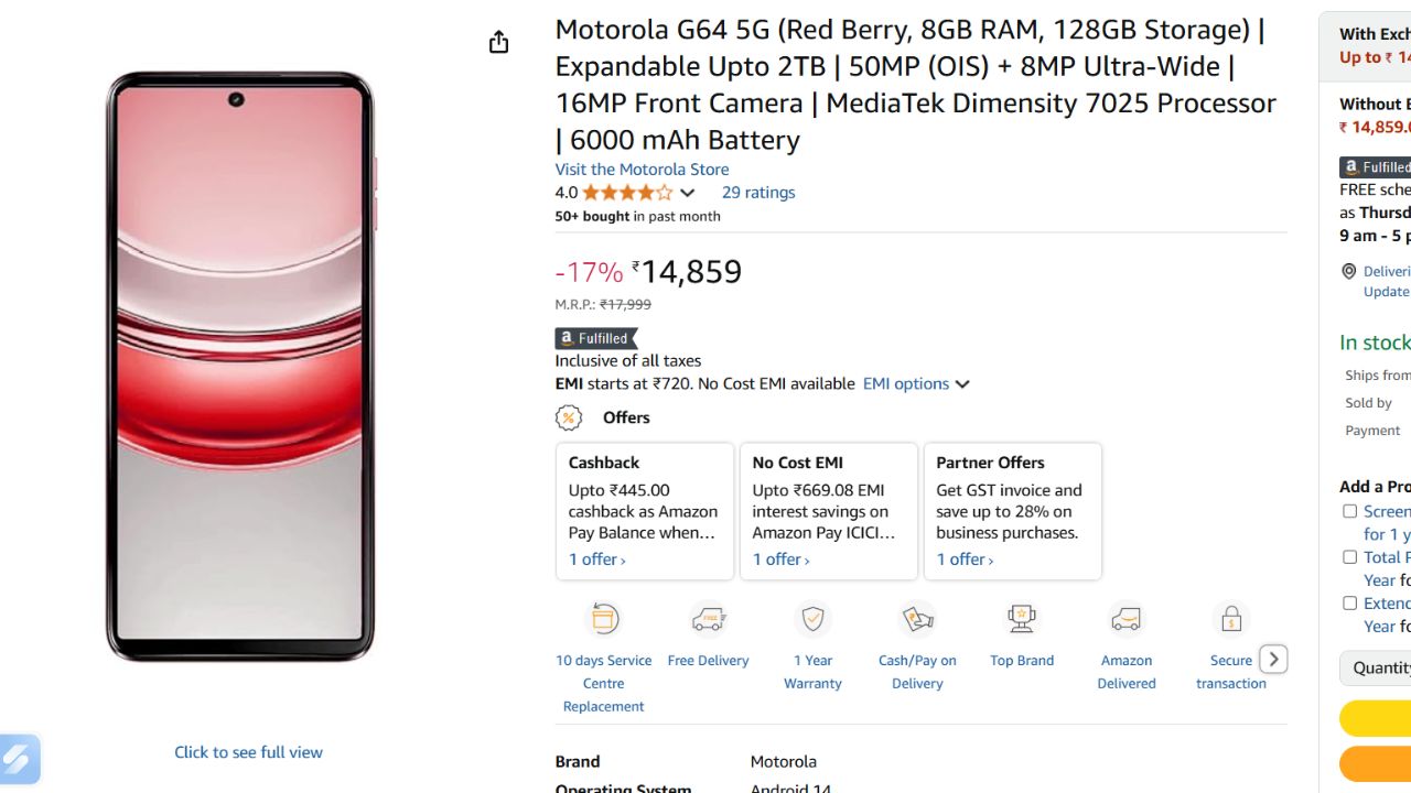 Best Motorola Phones Under ₹15000 (Stock Android)