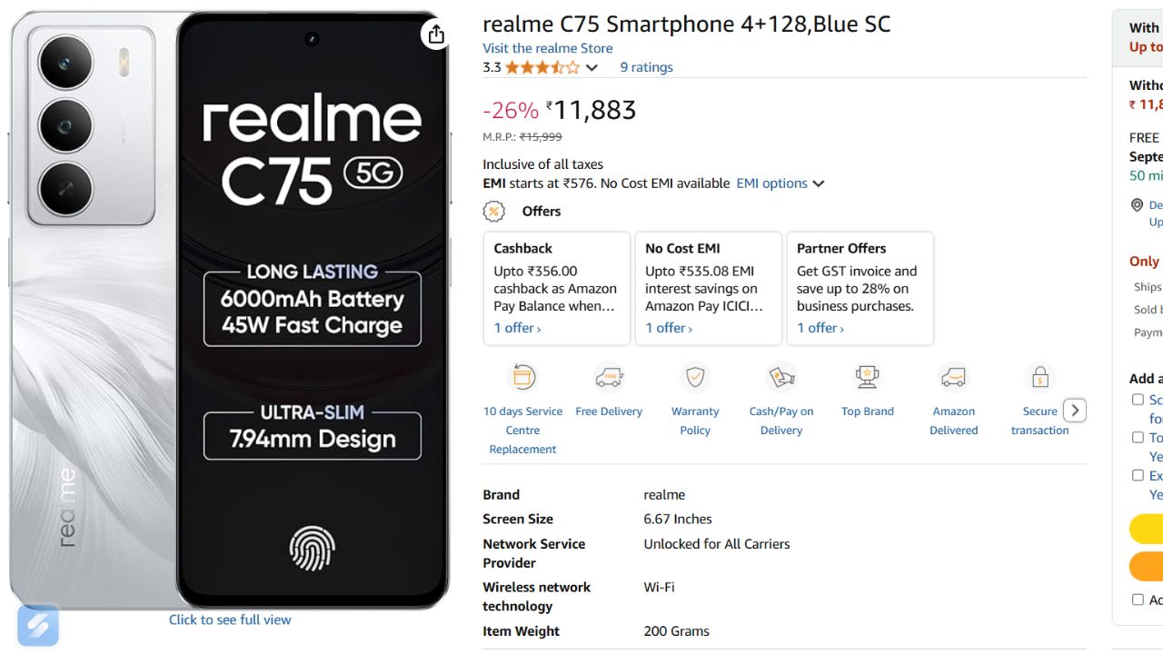 Best Realme Phones Under ₹10000