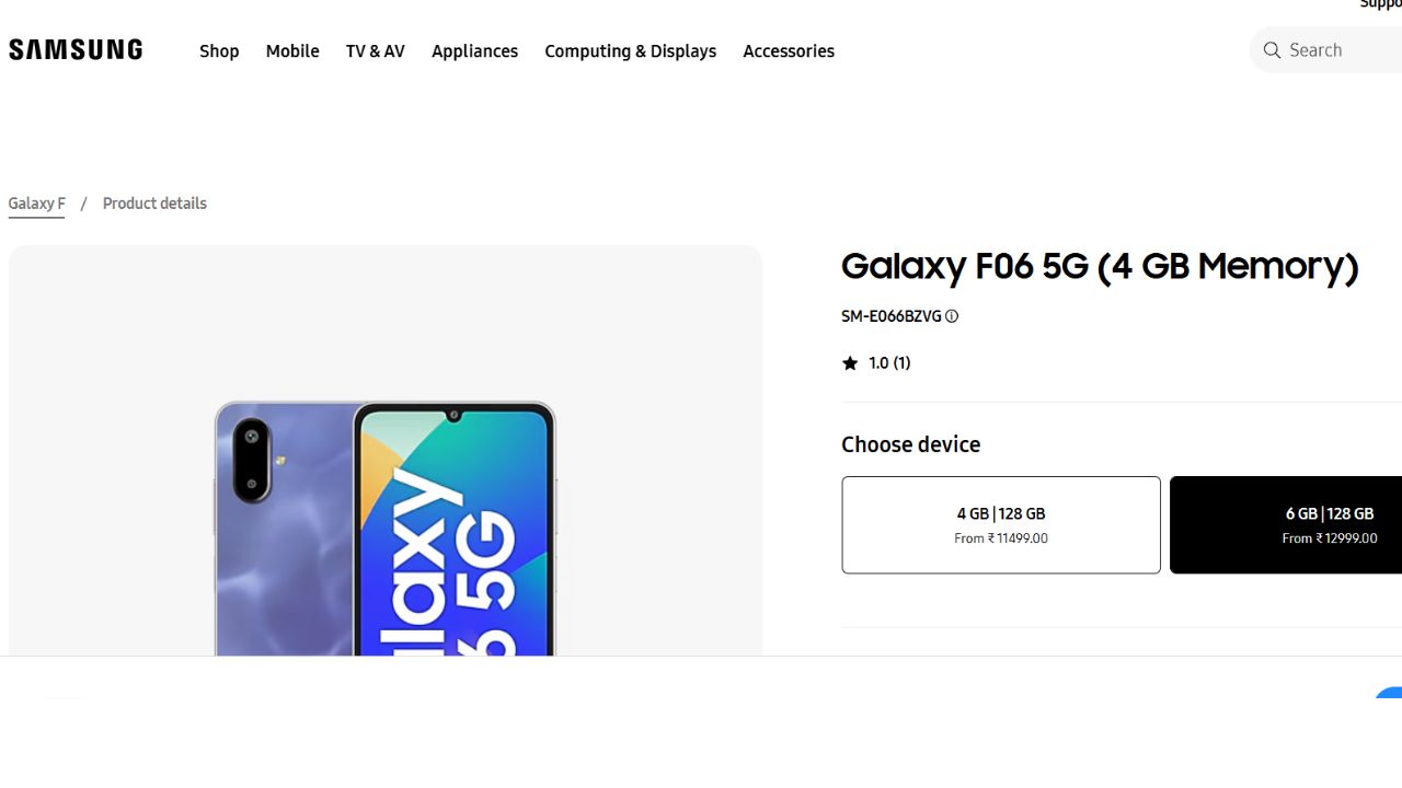 Best Samsung Phones Under ₹10000 