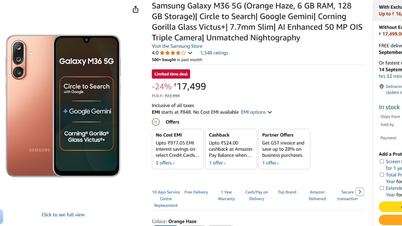 Best Samsung Phones Under ₹15000