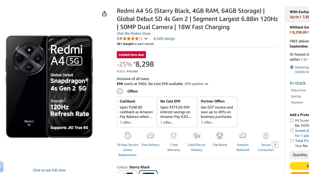 Best Xiaomi/Redmi Phones Under ₹10000
