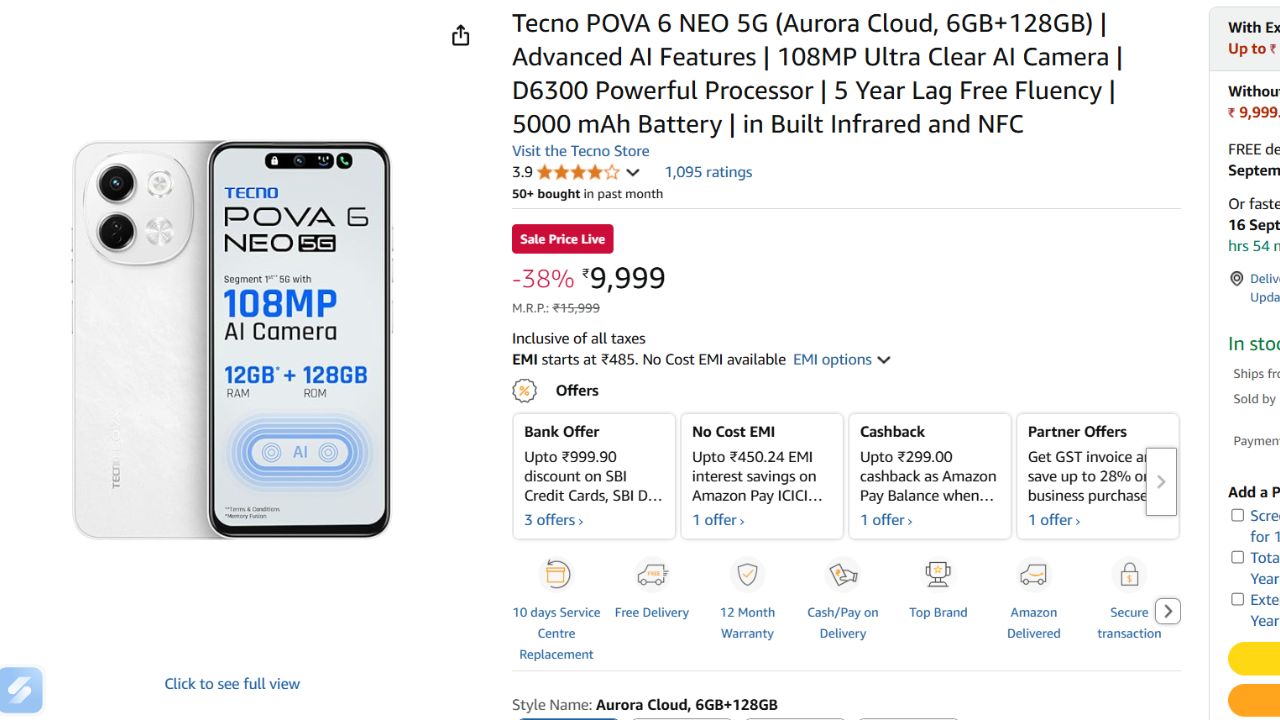 Best itel-Tecno and Infinix Phones Under ₹10000