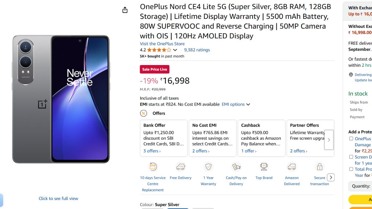 Samsung and OnePlus Smartphones Discount