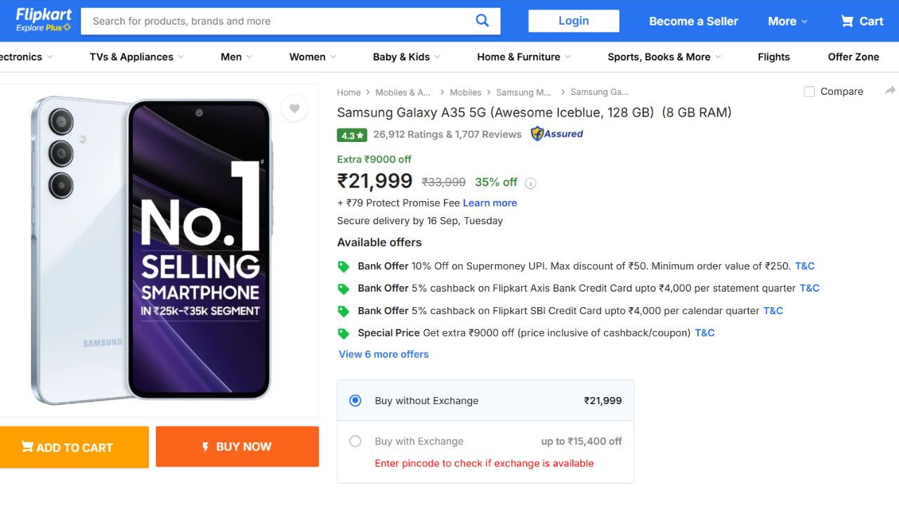 Top 10 Best Selling Budget Phones on Flipkart Today